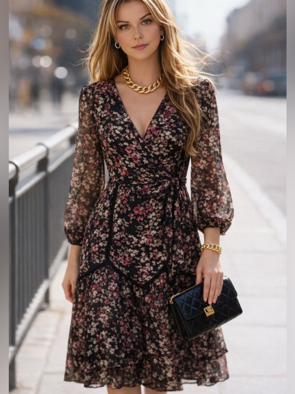 NWOT Floral Dress by Danny & Nicole Sz 4